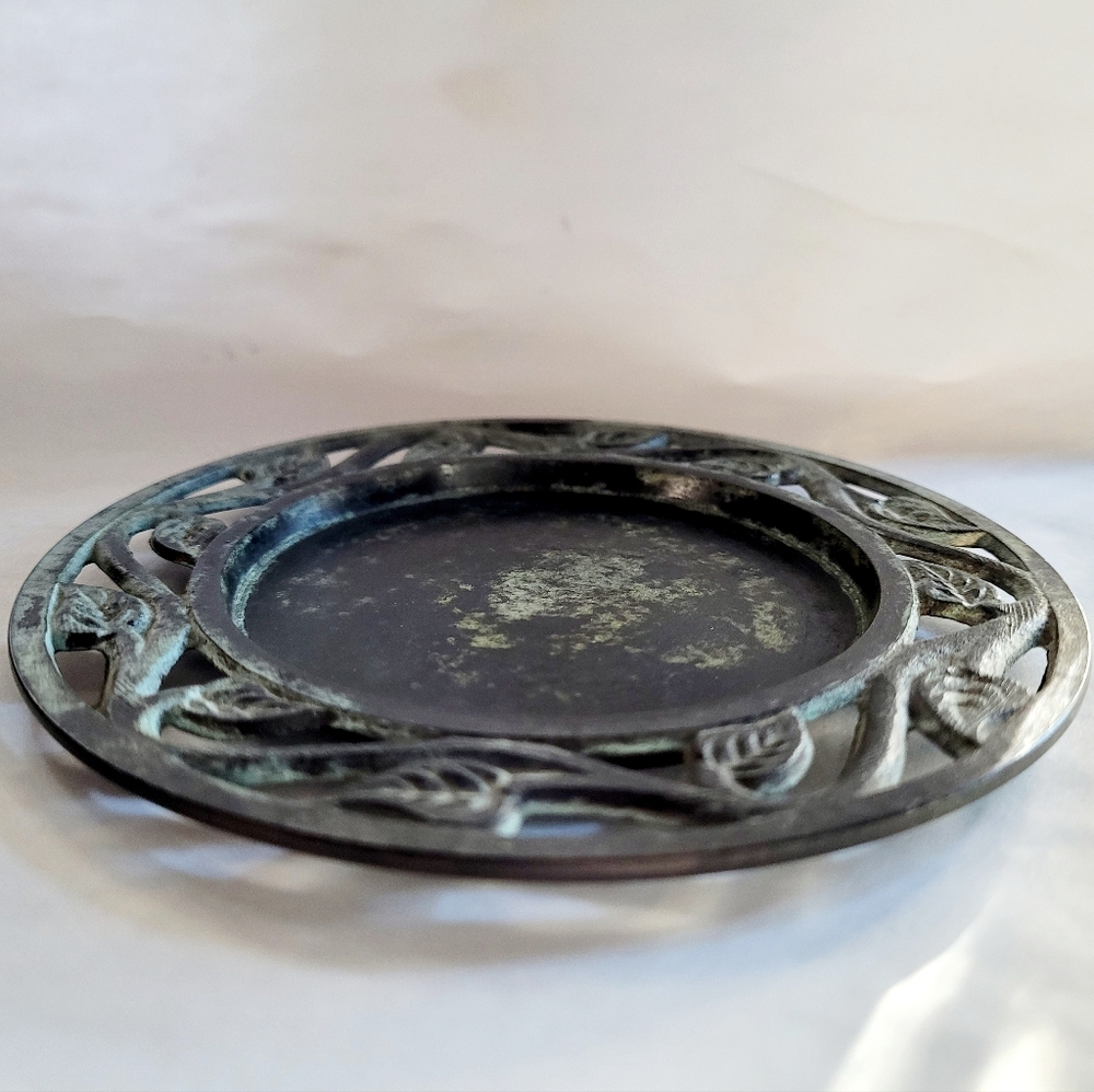 VTG Wine Bottle Metal Coaster